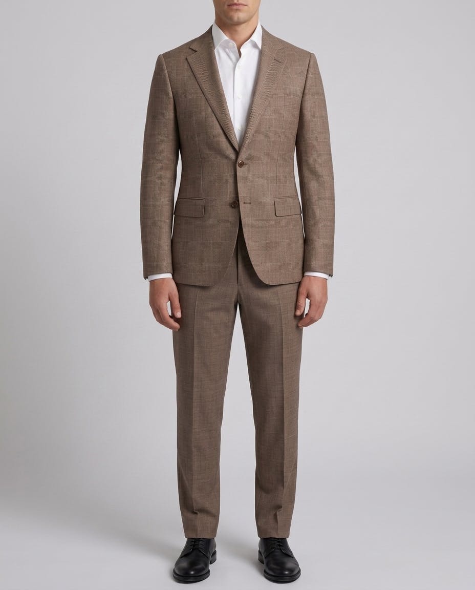 Banks Brown Wool Check Jacket — photo 2