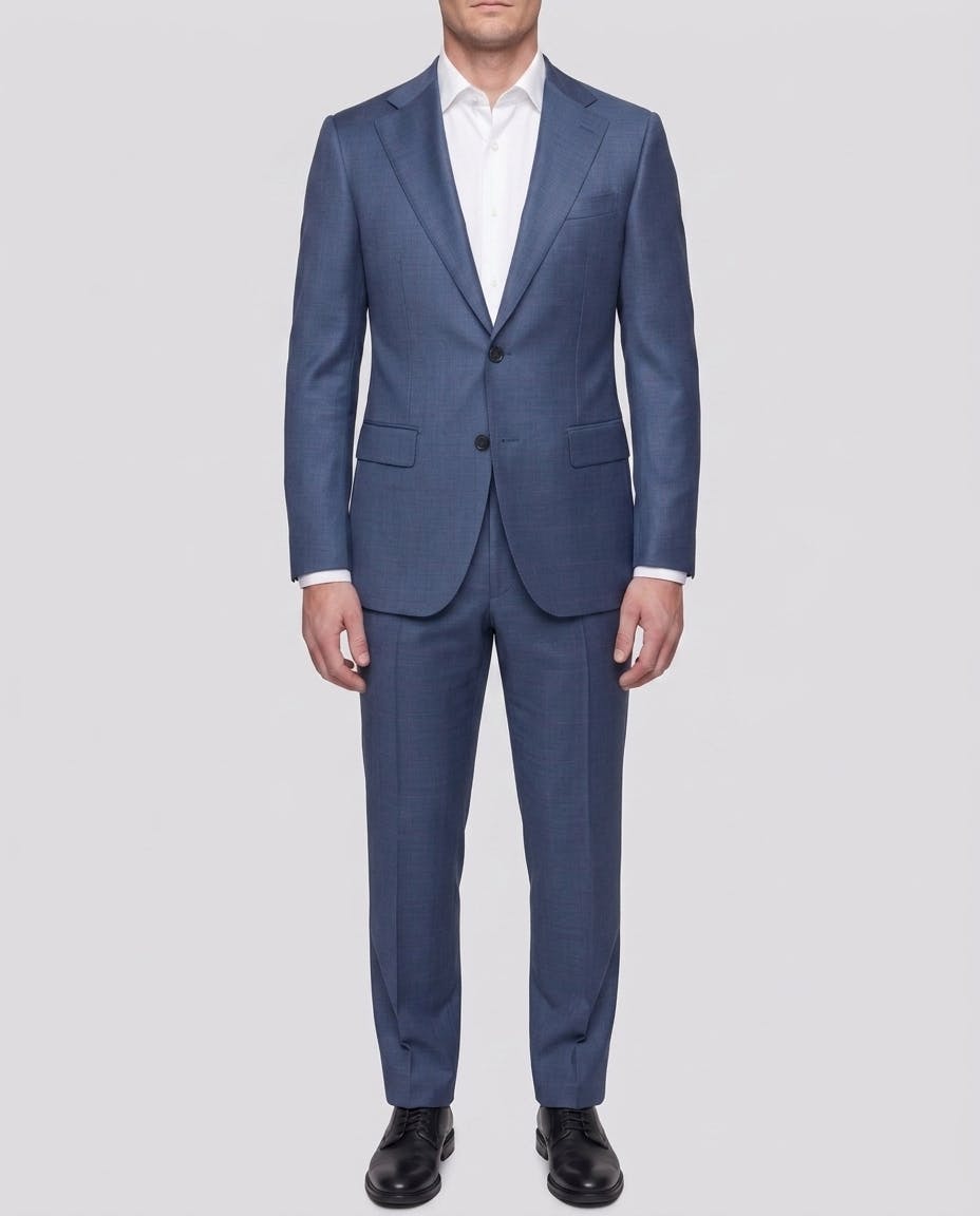 Beez Blue Windowpane Wool Suit — photo 2