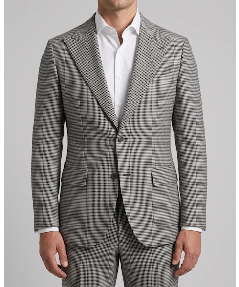 Blanc Houndstooth Wool Suit — photo 1