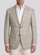 Brown Glen Plaid Wool and Linen Blend Jacket — photo 1