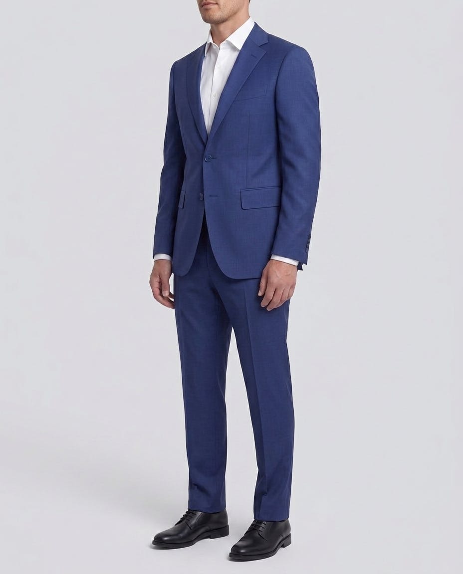 Clover Blue Wool Suit — photo 3