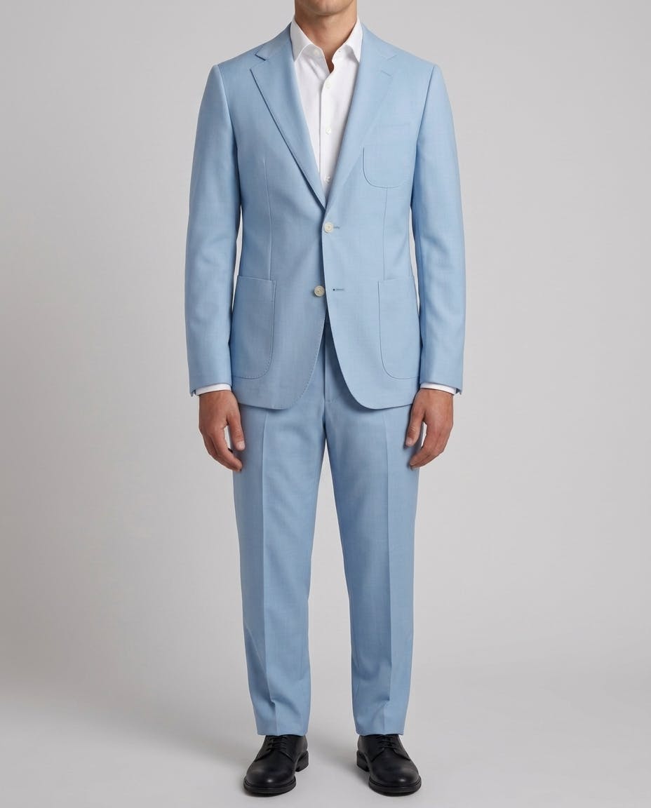 Dillinger Blue Wool Suit — photo 2