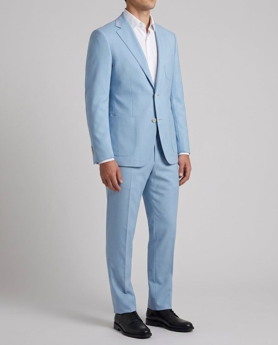 Dillinger Blue Wool Suit — photo 3