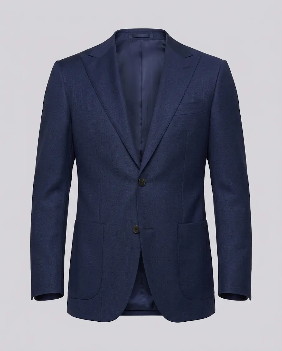 Draper Navy Birdseye Wool Suit