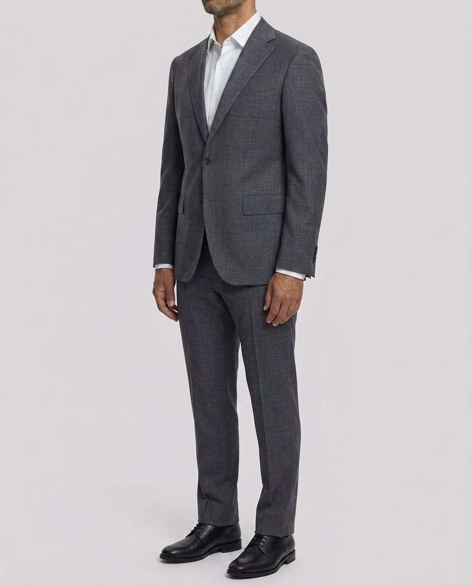 The Grenoble Grey Wool Blend Suit — photo 3