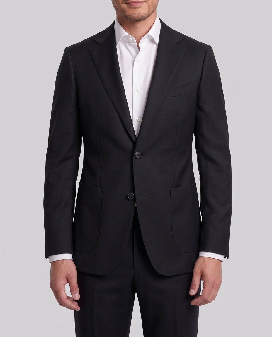 InStitchu Black Wool Fetti Suit — photo 1