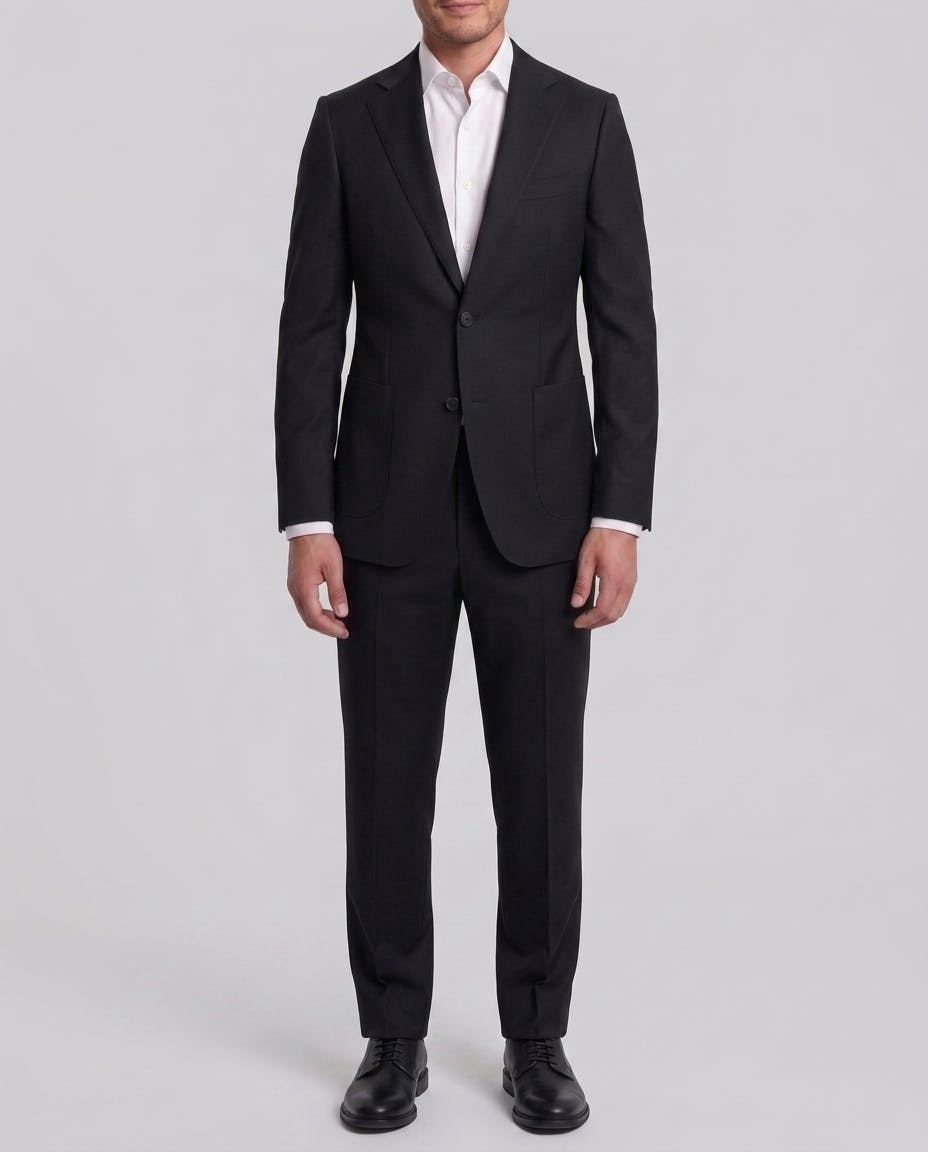 InStitchu Black Wool Fetti Suit — photo 2
