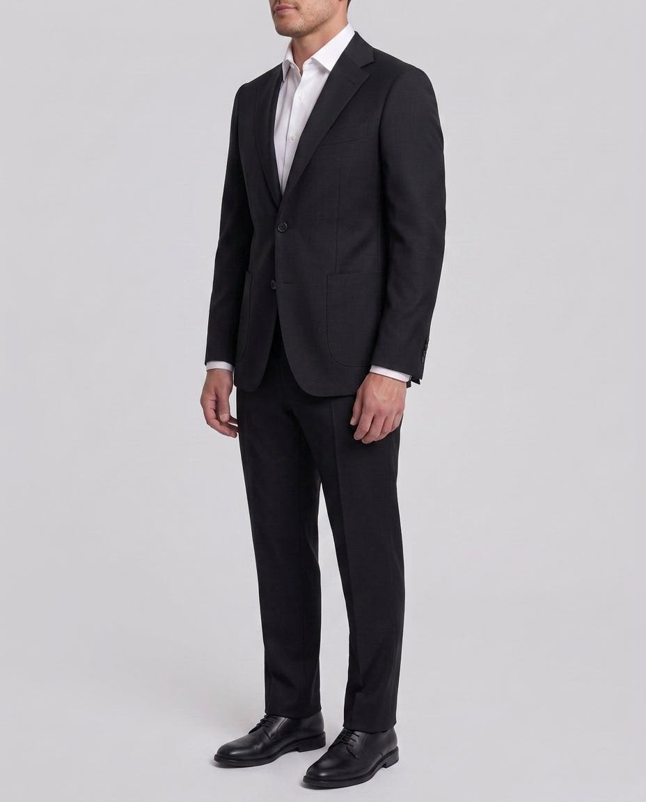 InStitchu Black Wool Fetti Suit — photo 3