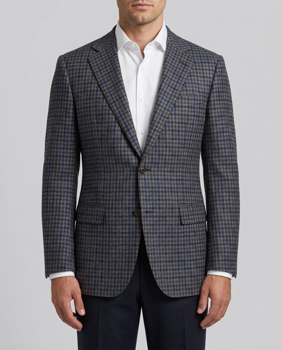 Langston Green Check Wool Jacket — photo 1