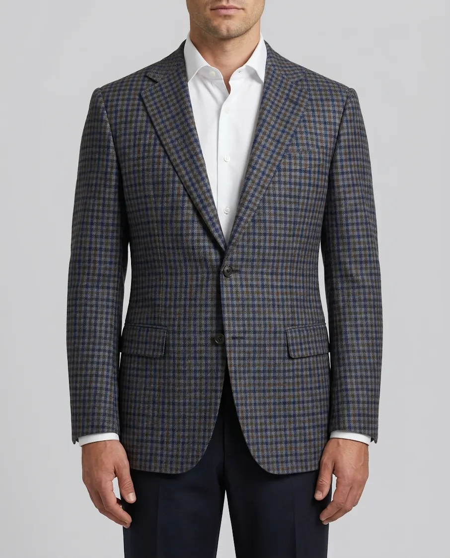 Langston Green Check Wool Jacket
