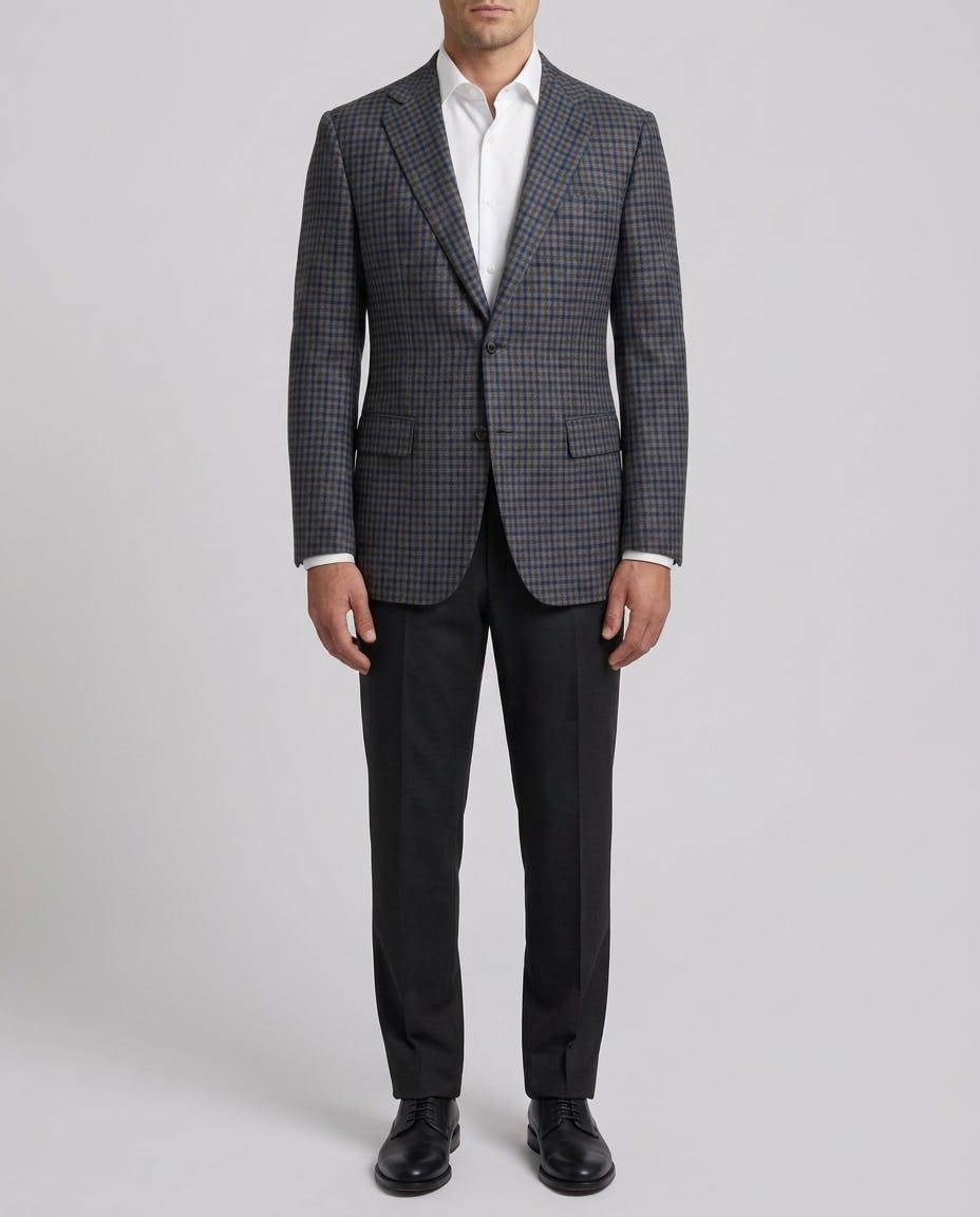 Langston Green Check Wool Jacket — photo 2