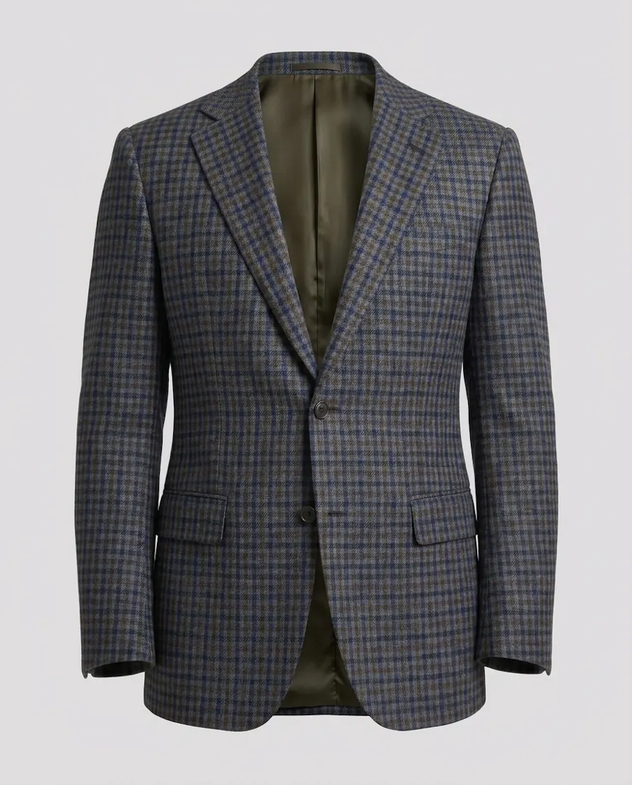 Langston Green Check Wool Jacket