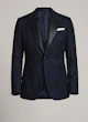 Leclair Navy Merino Wool Tuxedo Jacket — photo 4