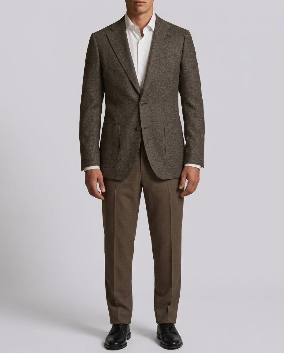 Leon Brown Merino Wool Jacket — photo 2