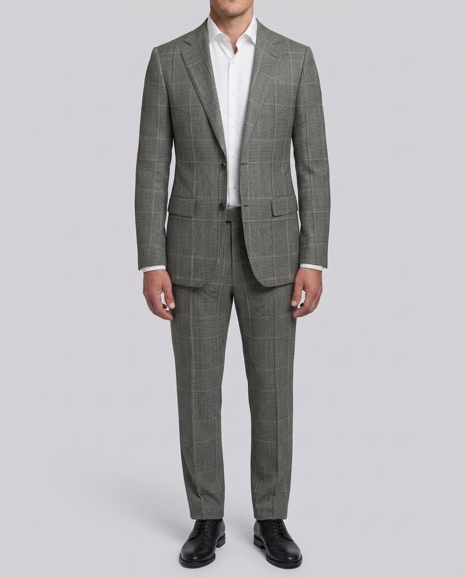 Luca Drago Prince of Wales Wool Suit — photo 2