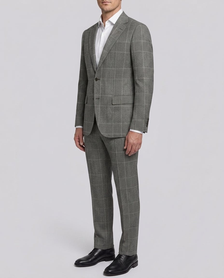 Luca Drago Prince of Wales Wool Suit — photo 3