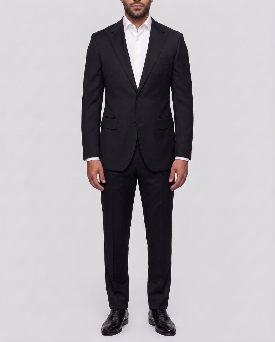 Martin Black Wool Blend Suit — photo 2