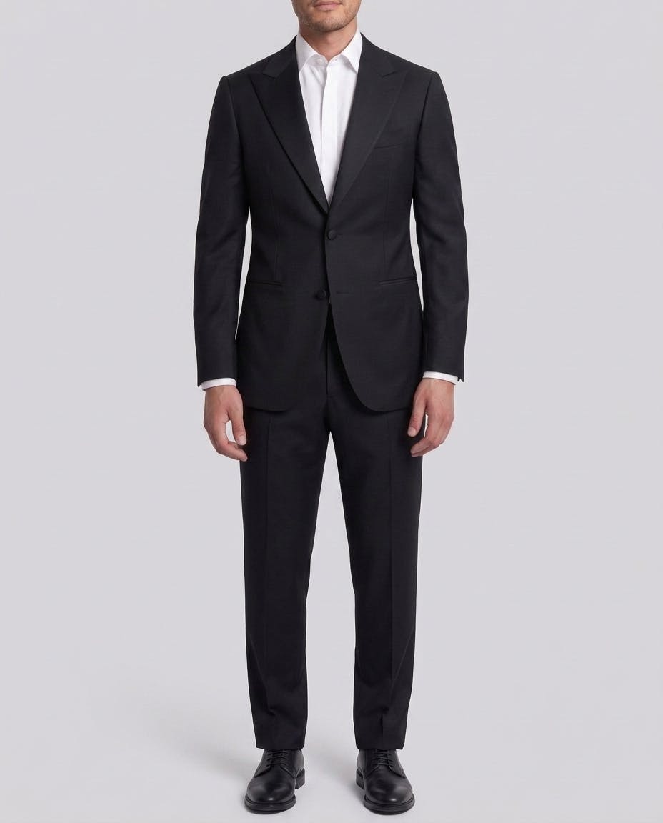 Matterhorn Black Wool Tuxedo — photo 2