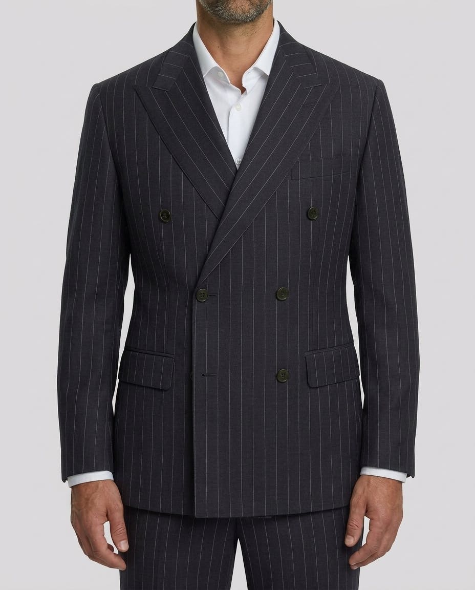 The Mauricio Black Australian Merino Wool Suit — photo 1