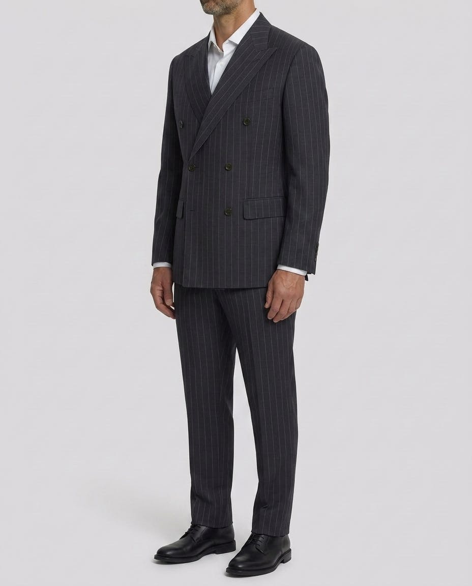 The Mauricio Black Australian Merino Wool Suit — photo 3