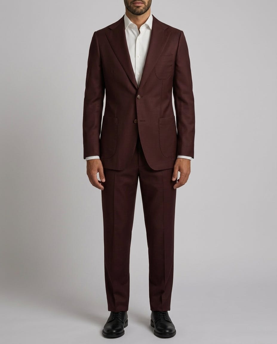 Mulholland Burgundy Wool Jacket — photo 2