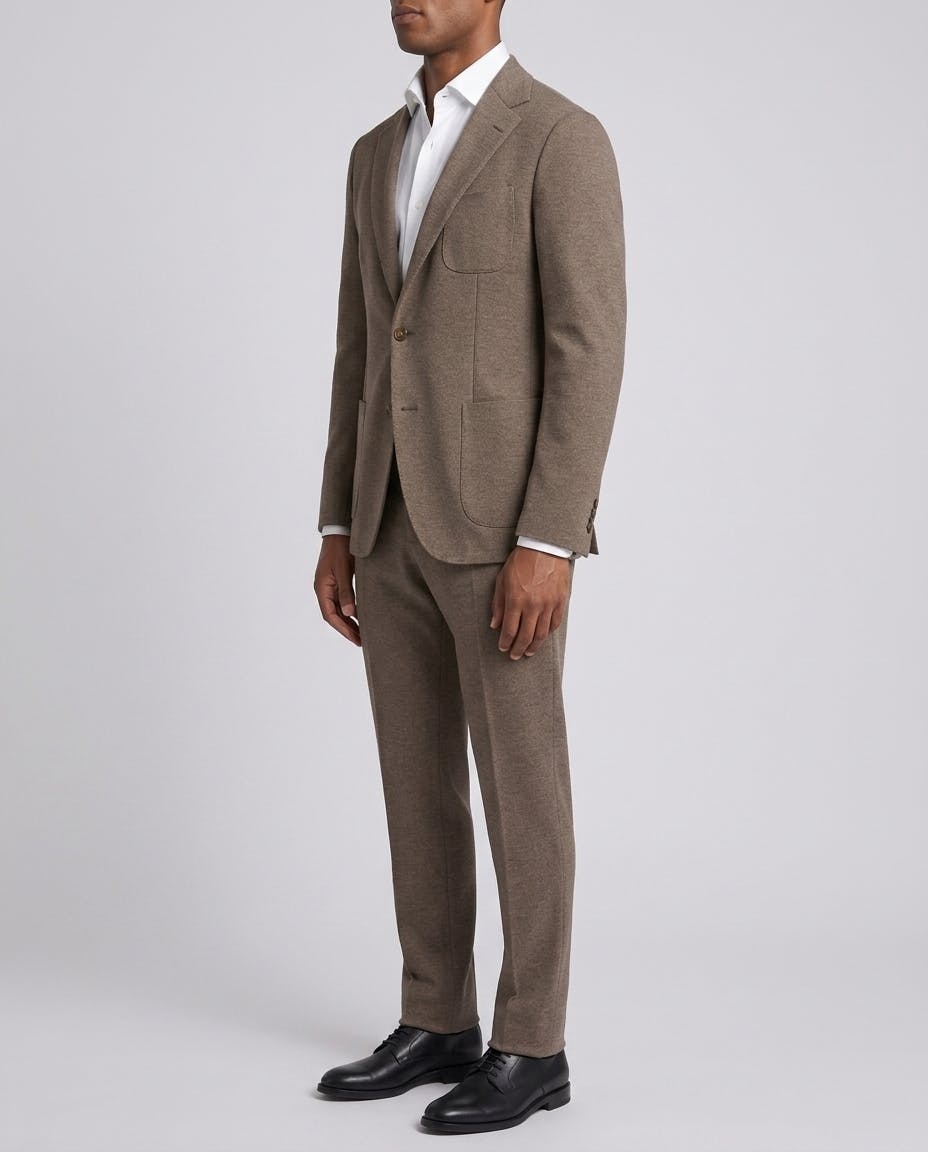 Nostra Brown Knitted Blazer — photo 3