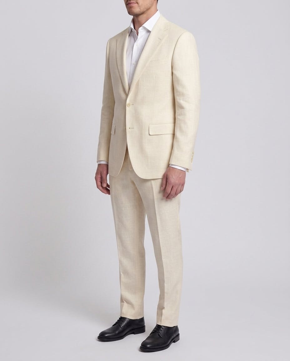 Cream Wool & Linen REDA Blazer — photo 3