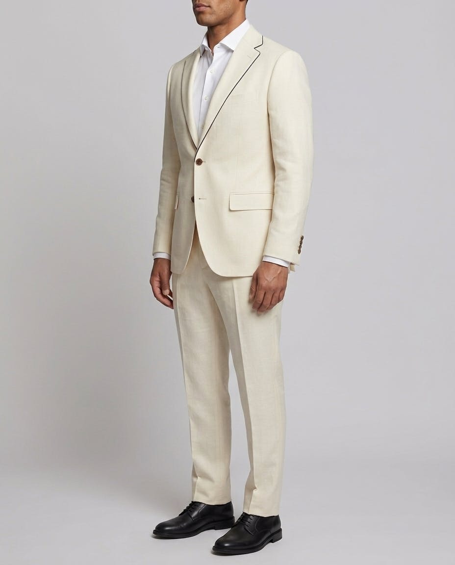Raffles Cream Wool / Linen Jacket — photo 3