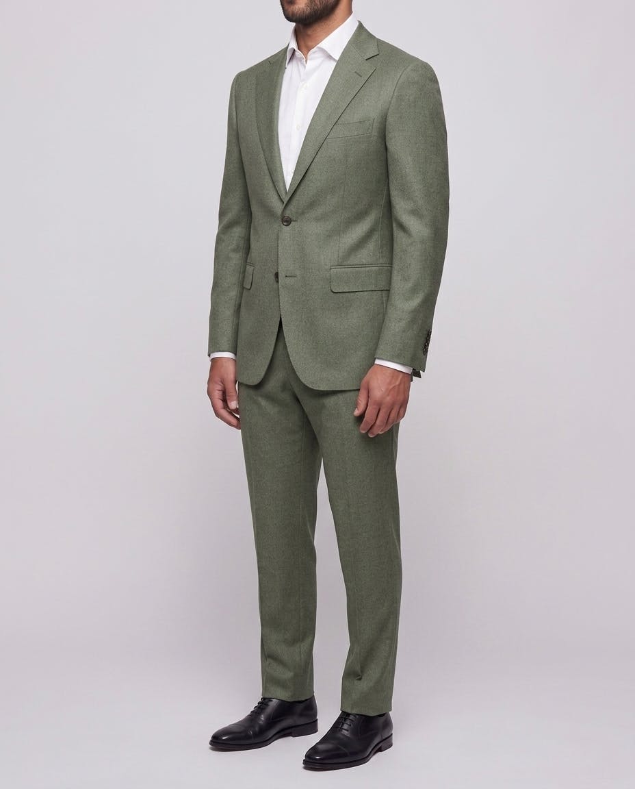 Remo VBC Moss Green Wool Suit — photo 3