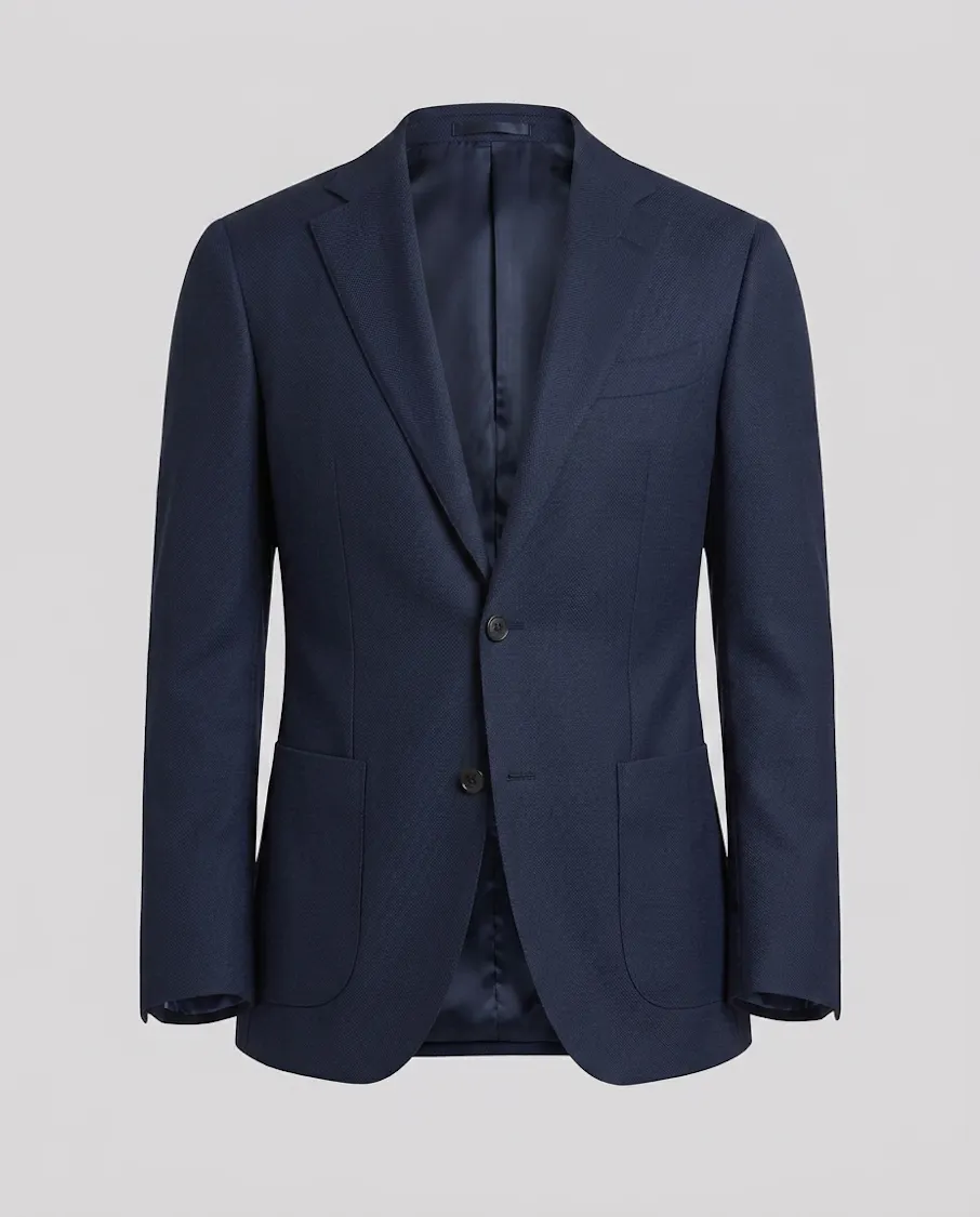Rigby Navy Birdseye Jacket