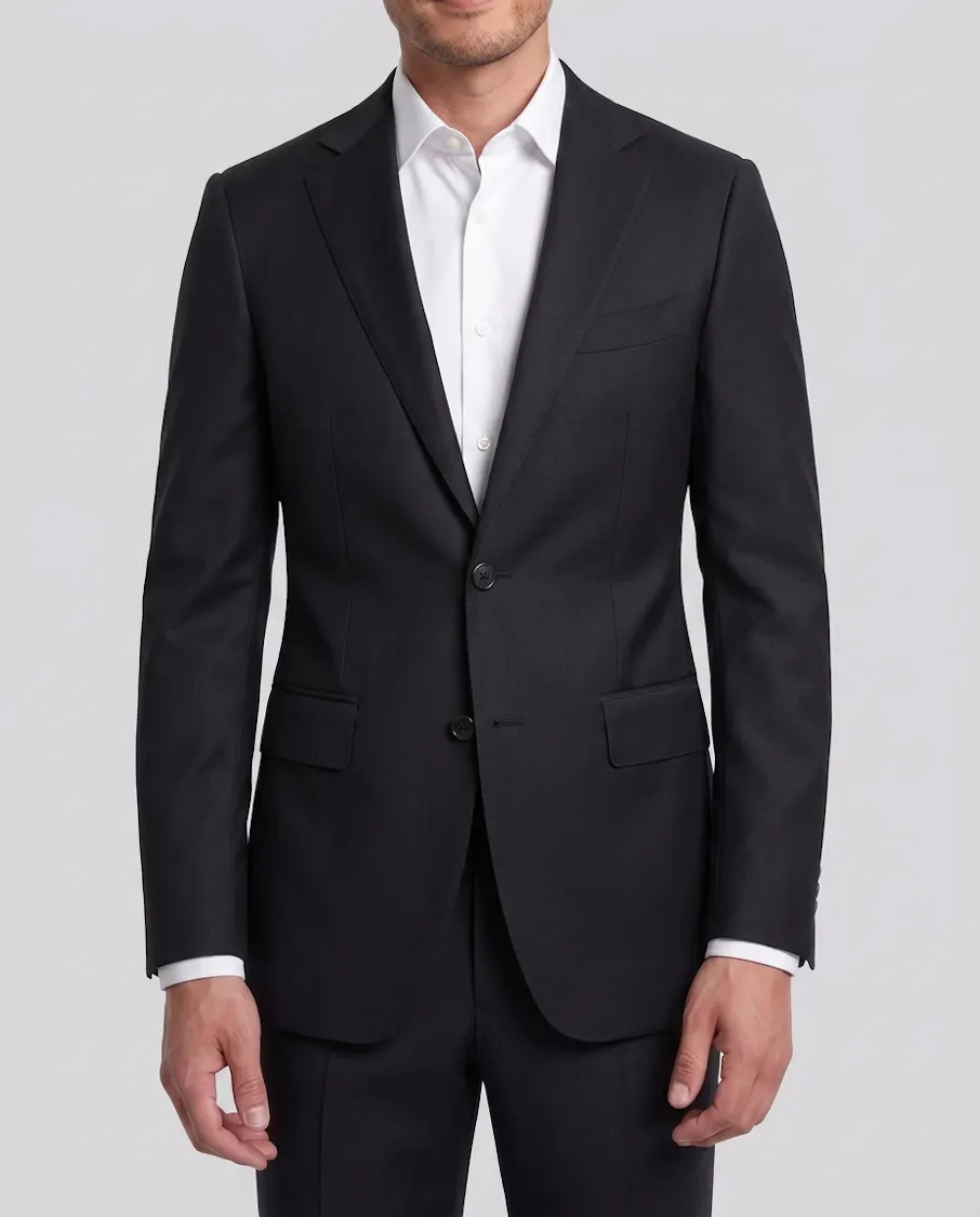 Robertson Black Wool Suit
