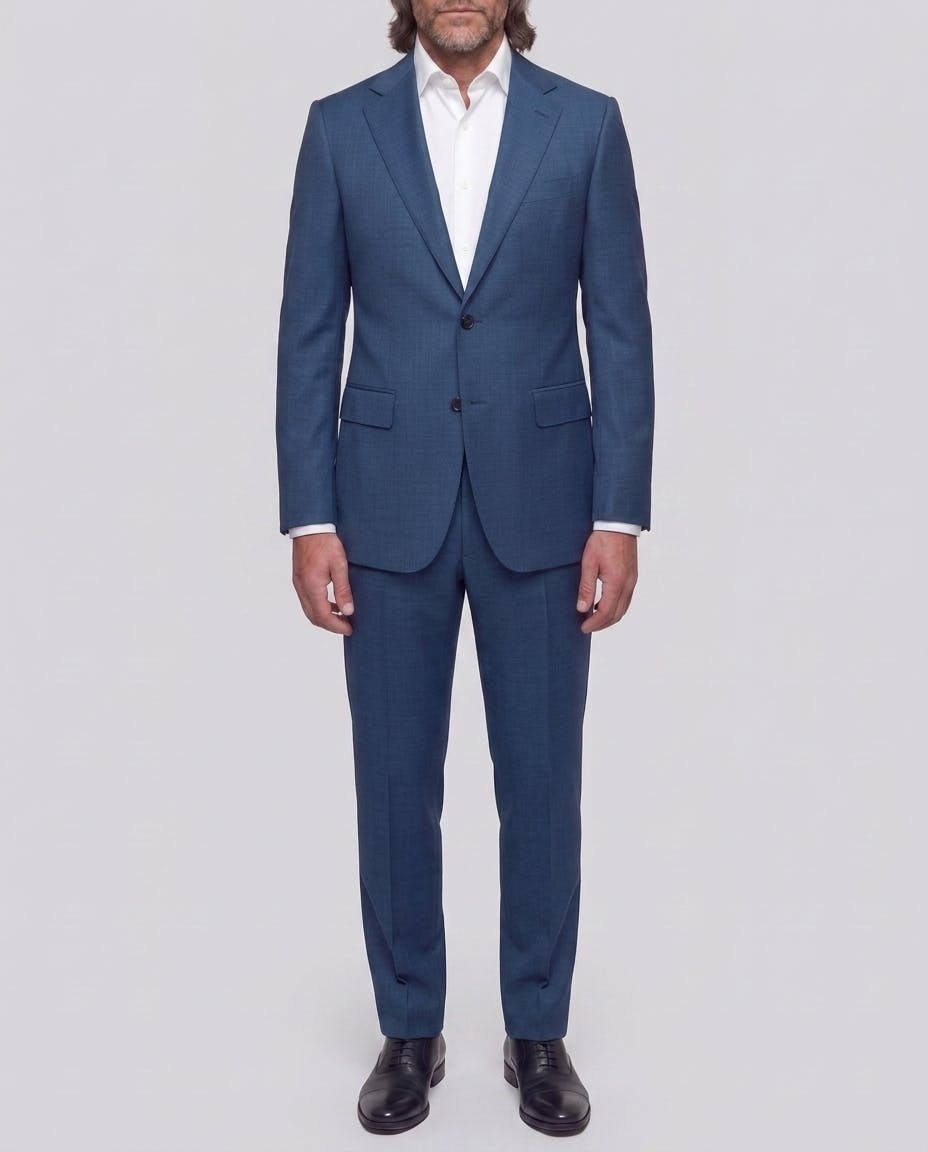 Rollino Blue Wool Suit — photo 2