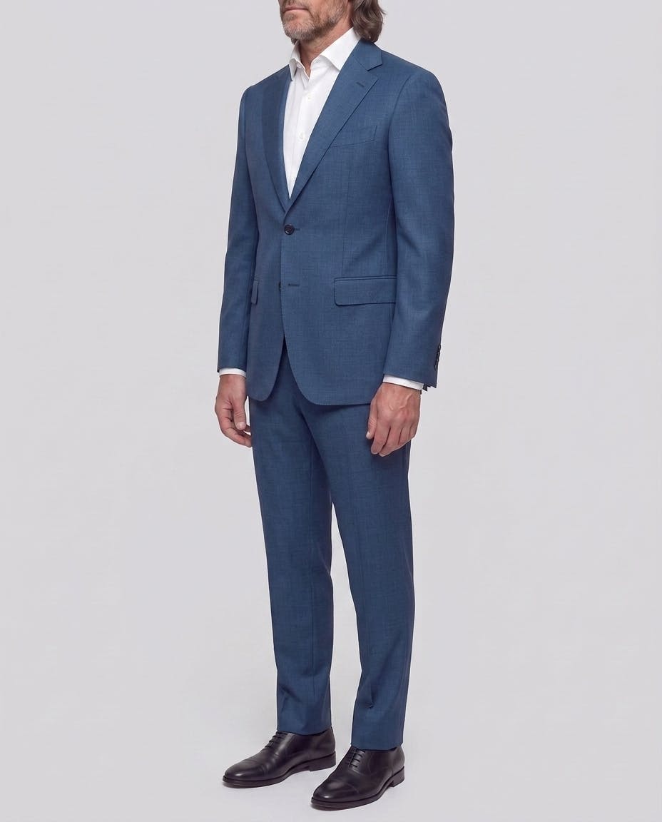 Rollino Blue Wool Suit — photo 3