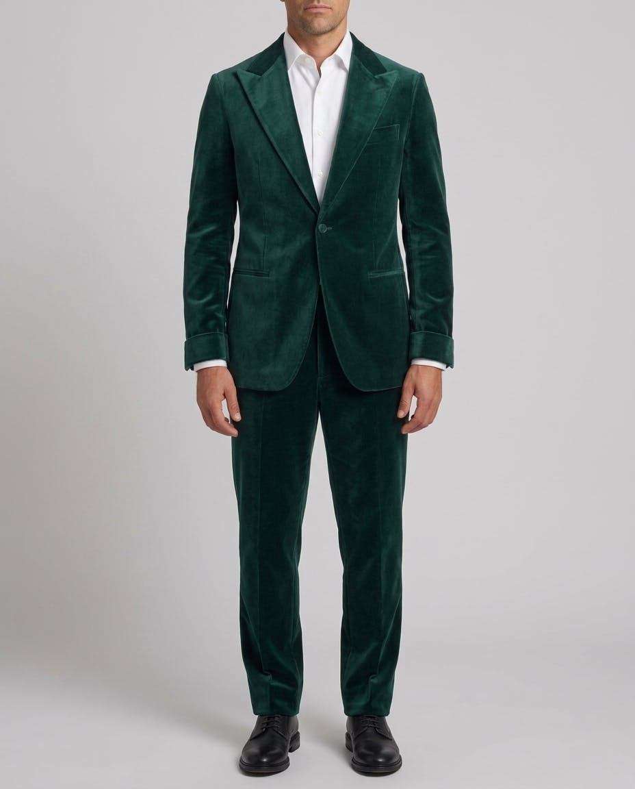 Rushmore Emerald Velvet Dinner Jacket — photo 2