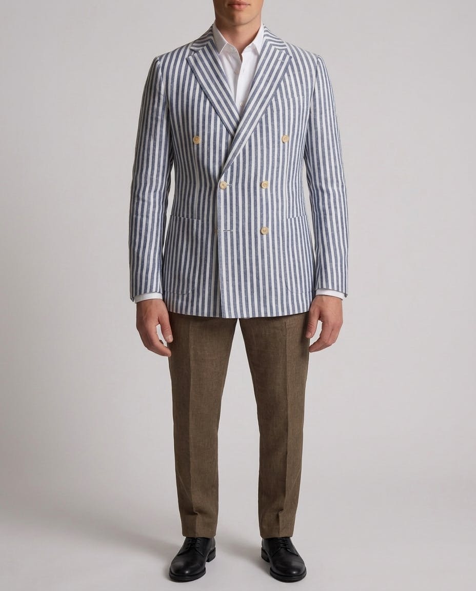 Seoul Striped Linen Jacket — photo 2