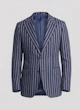 The Steen Grey Stripe Linen Blazer — photo 4