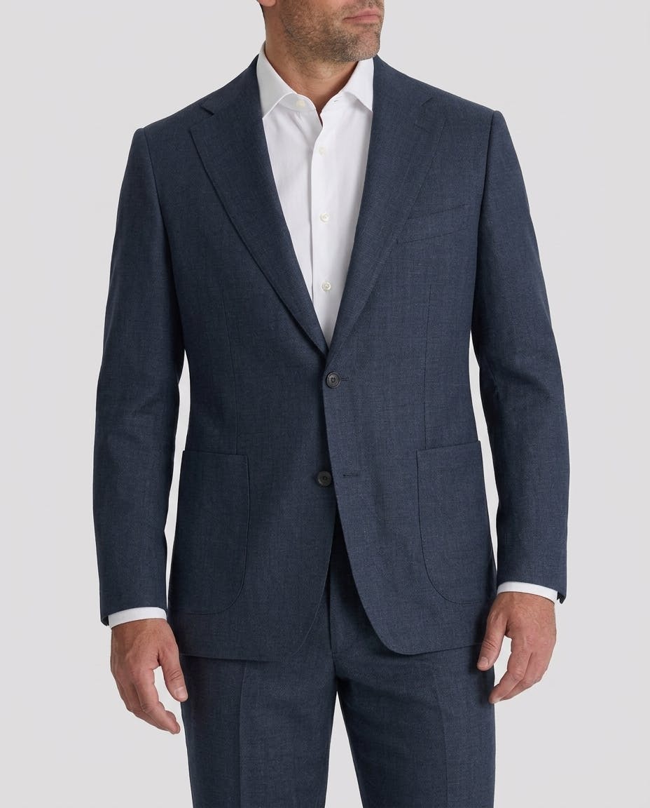 InStitchu Baker Navy Premium Linen Suit — photo 1