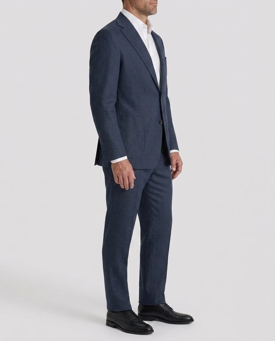 InStitchu Baker Navy Premium Linen Suit — photo 3