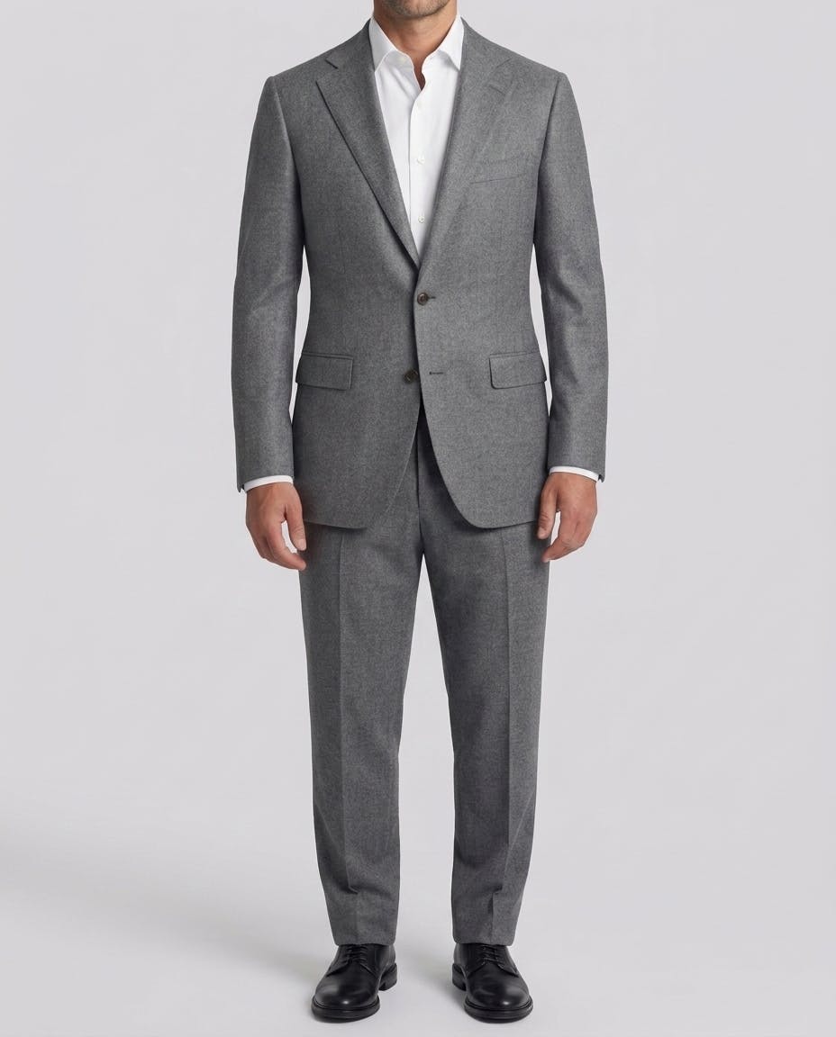 The Bergamo VBC Grey Flannel Wool Suit — photo 2