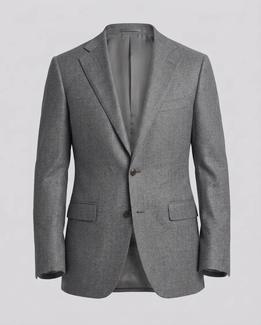 The Bergamo VBC Grey Flannel Wool Suit