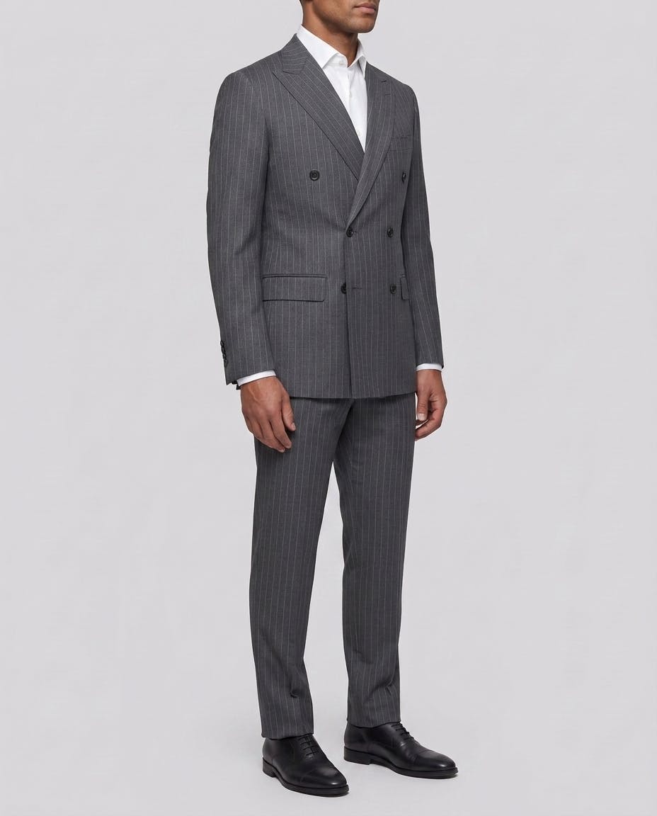 The Bolton Charcoal Chalkstripe Business Jacket — photo 3