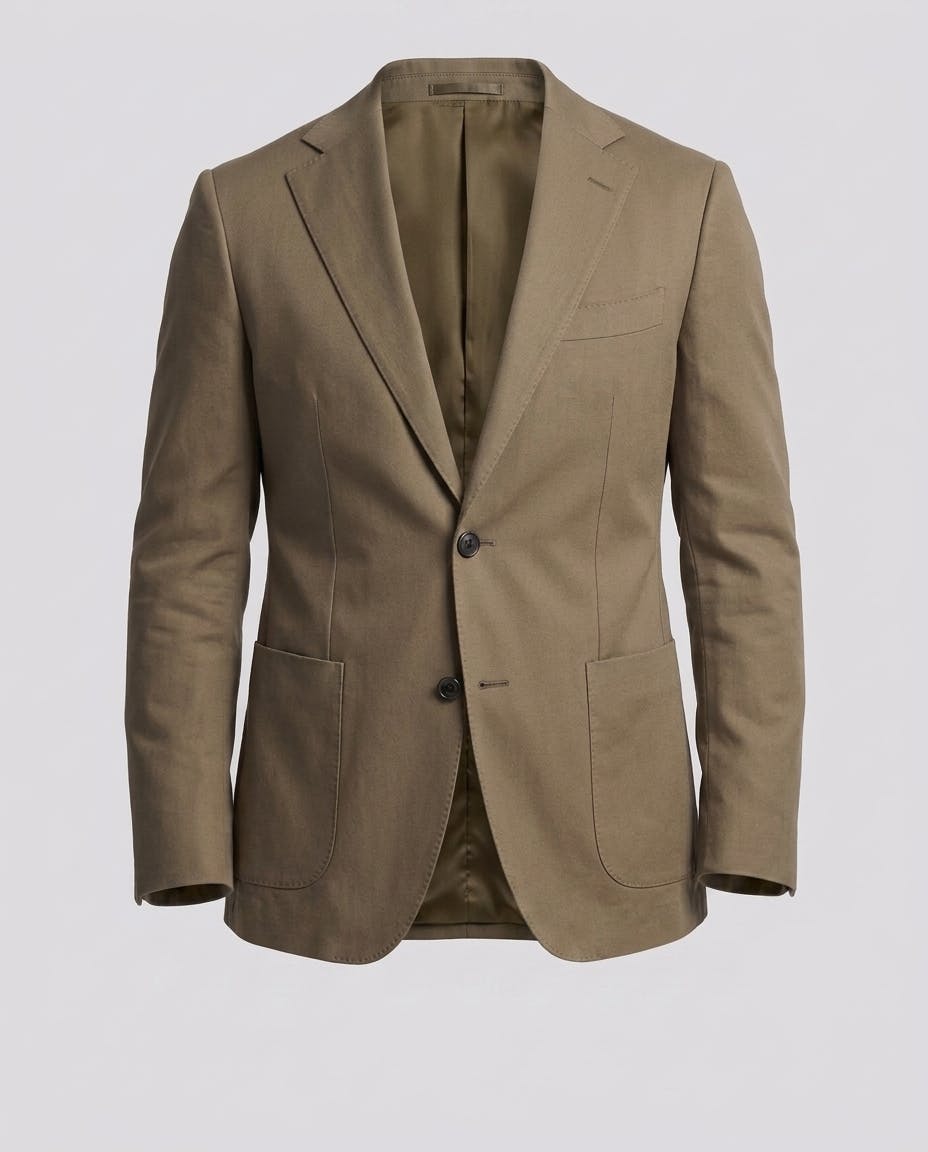 The Cannes Khaki Cotton Suit — photo 4