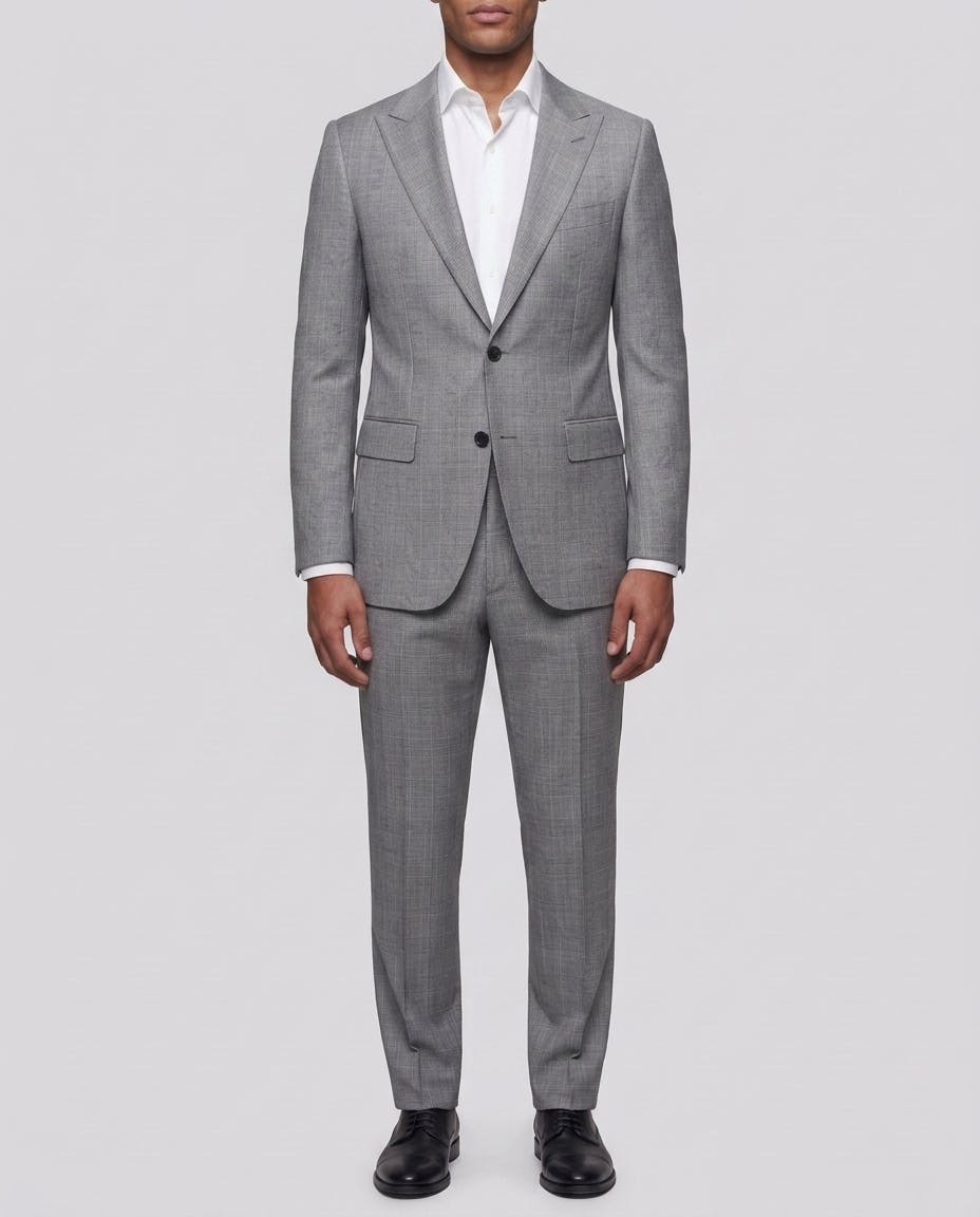 The Cantebury Grey and Red Glenplaid Suit — photo 2