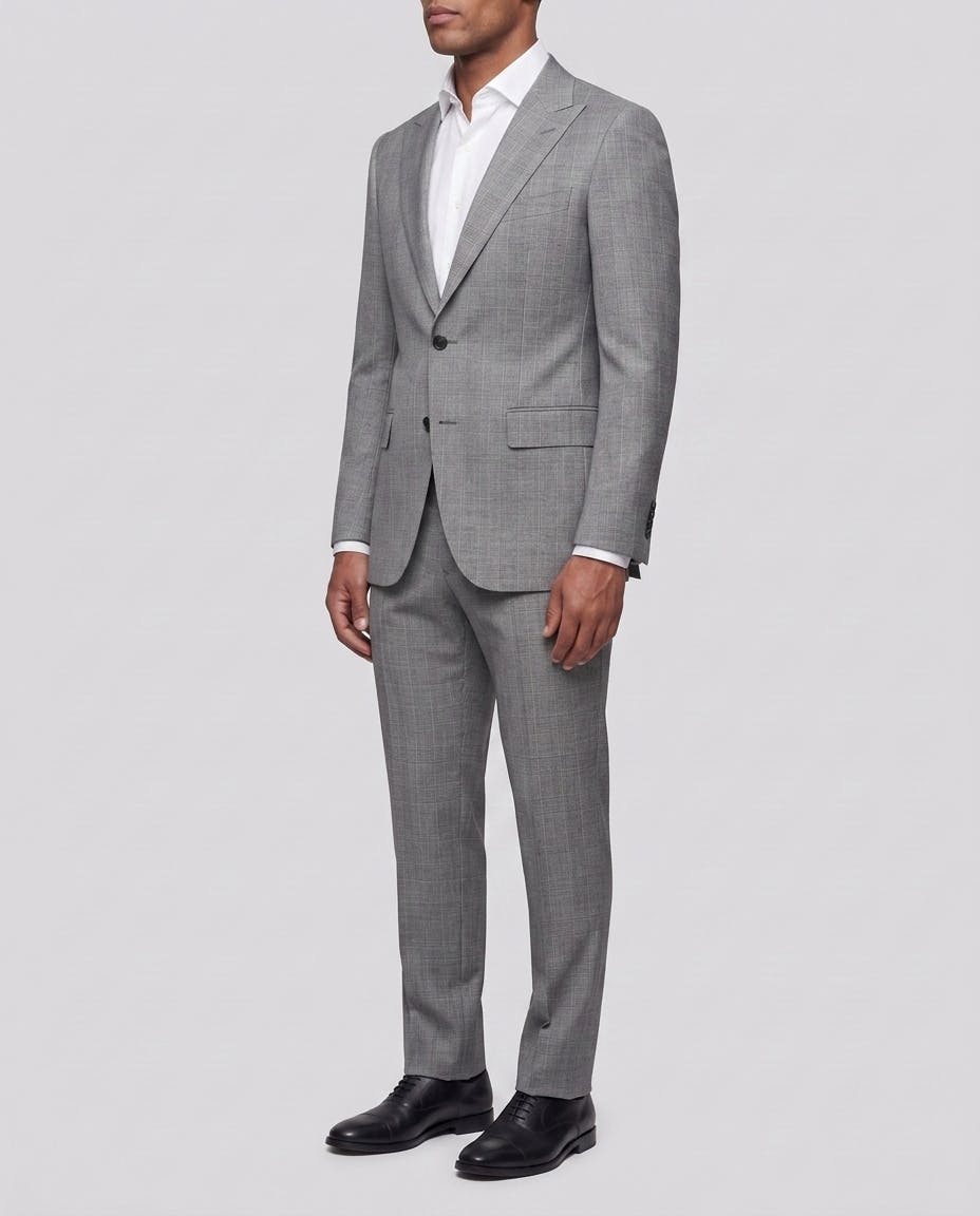 The Cantebury Grey and Red Glenplaid Suit — photo 3