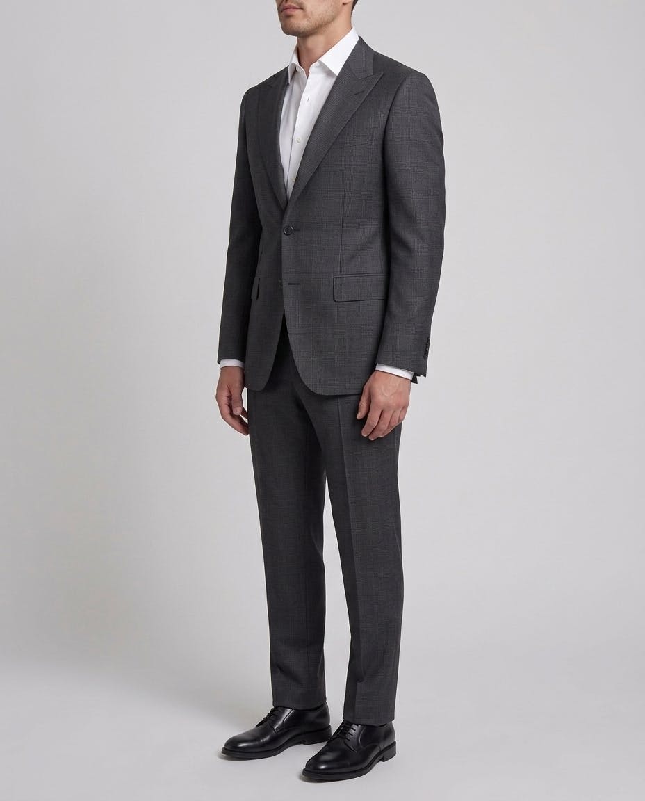 The Edenbridge Charcoal Glen Plaid Casual Jacket — photo 3