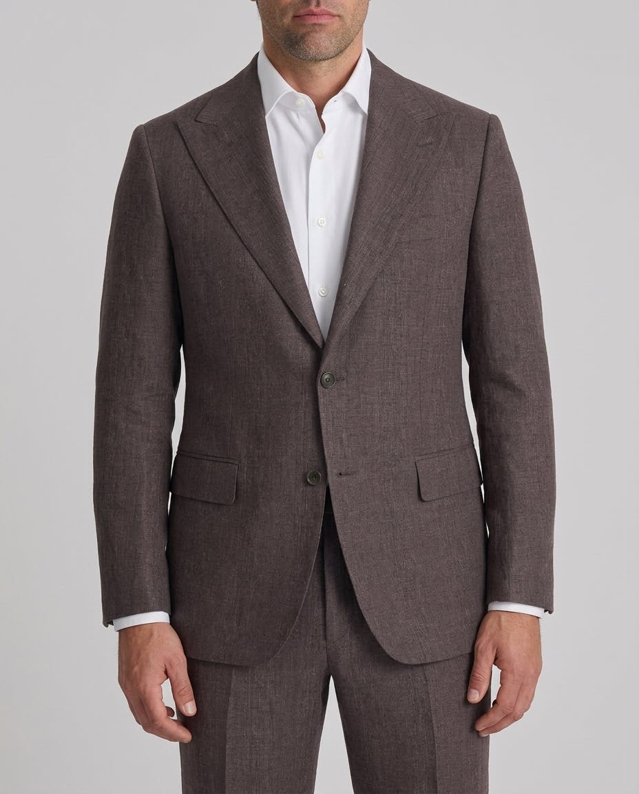 InStitchu Fleet Brown Premium Linen suit — photo 1