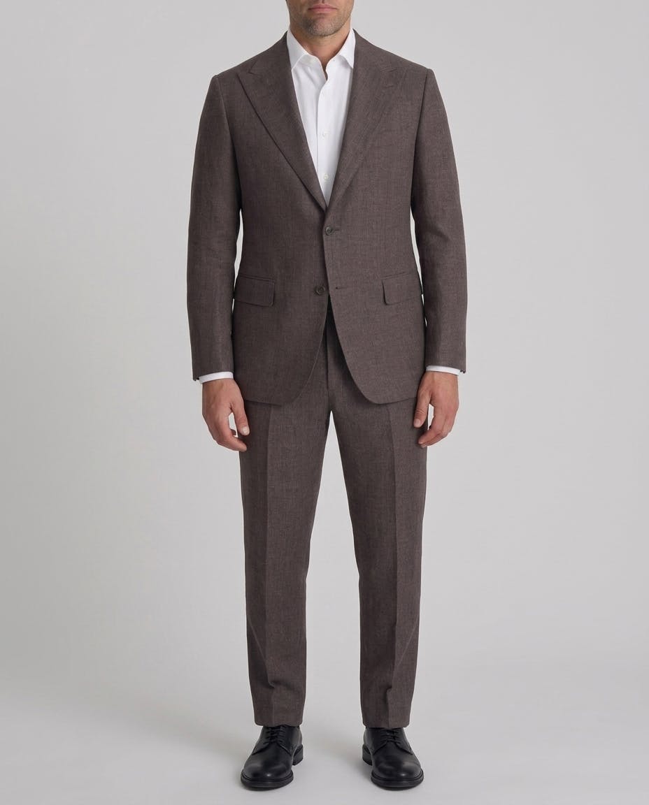 InStitchu Fleet Brown Premium Linen suit — photo 2