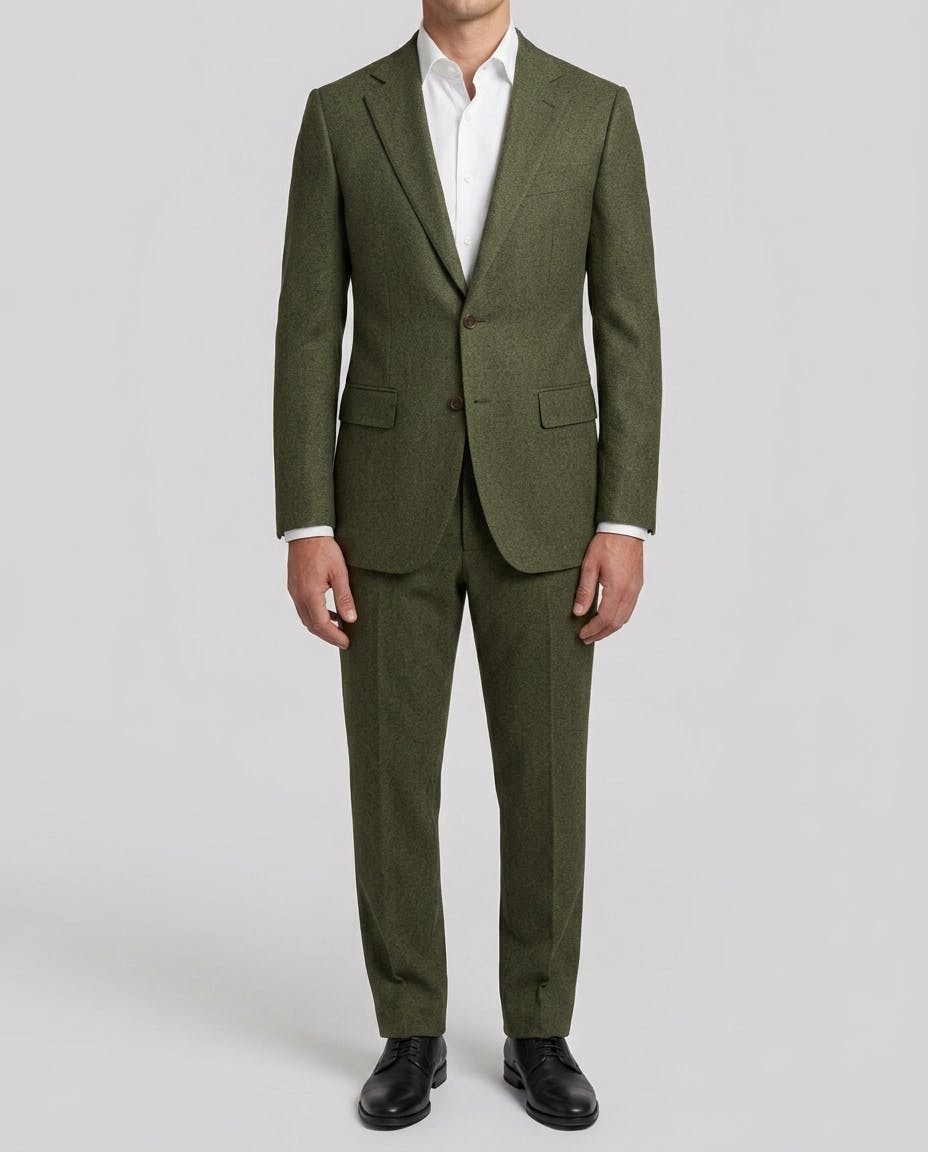 The Flinders Green Woven Wool Jacket — photo 2