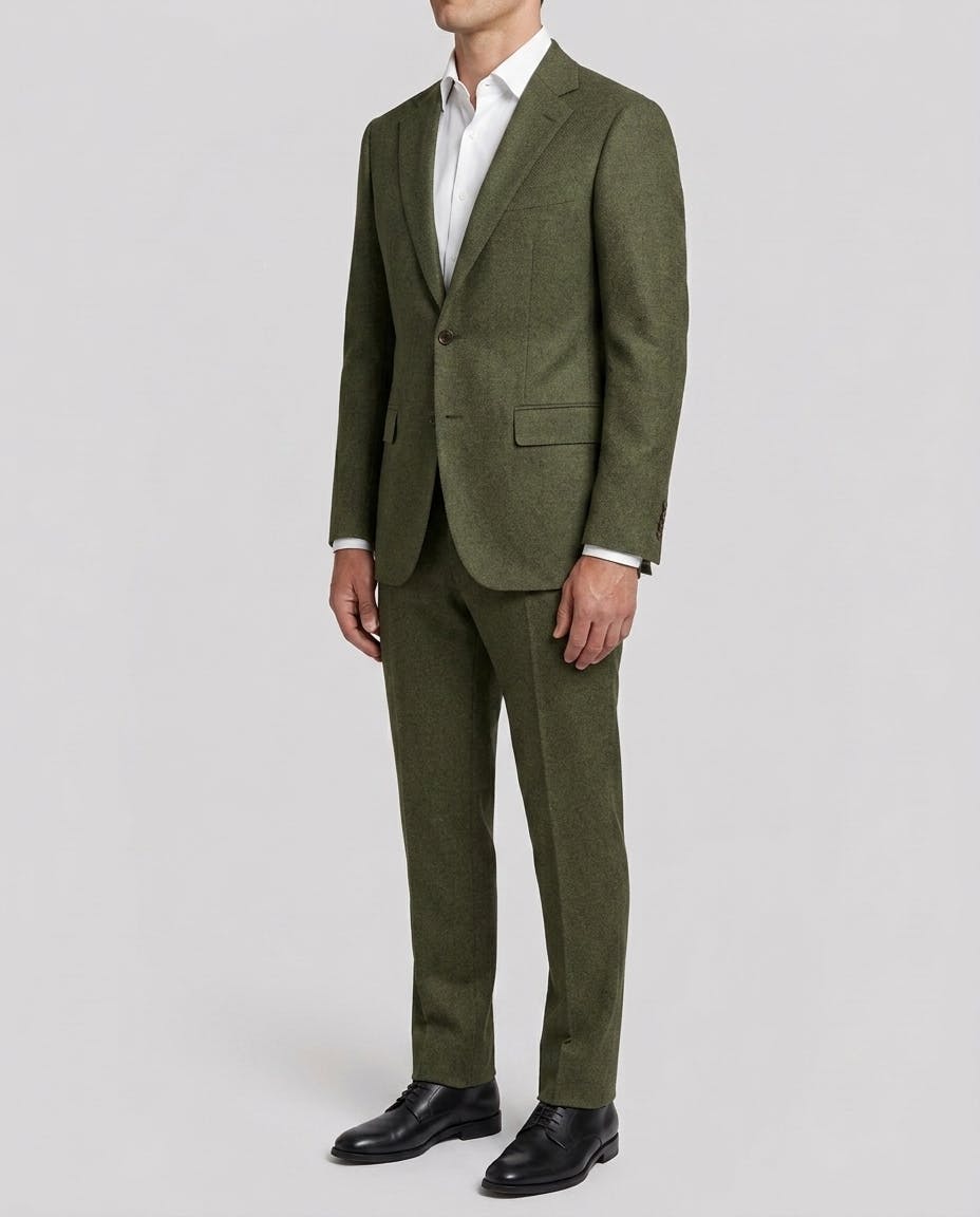 The Flinders Green Woven Wool Jacket — photo 3