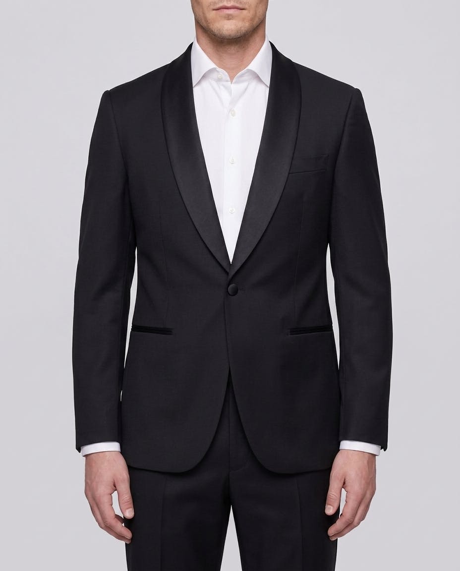 The Grechetto Black Tuxedo Suit — photo 1